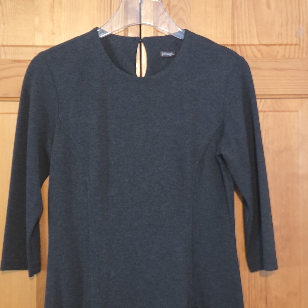 J‎ McLaughlin Catalyst Dress Fitted Stretch Charcoal Gray Size S Pockets